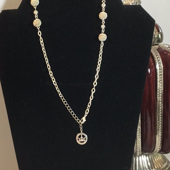 TRIFARI SILVER BALLS/CHAIN CHOKER - Picture 3 of 4